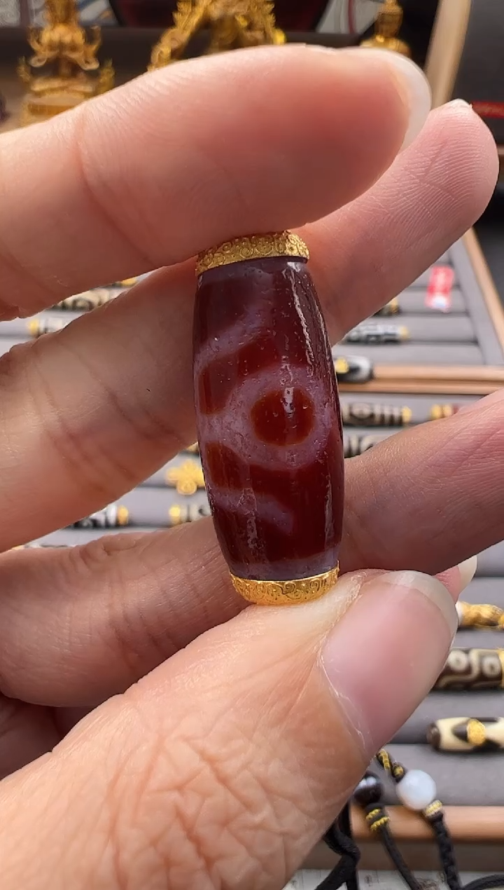 【闪购商品】玛瑙吊坠18K金镶嵌吊坠