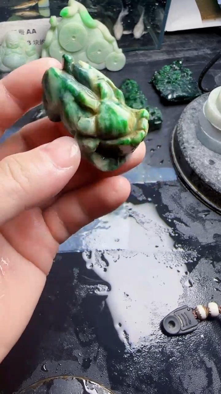未镶嵌挂件翡翠天然翡翠040