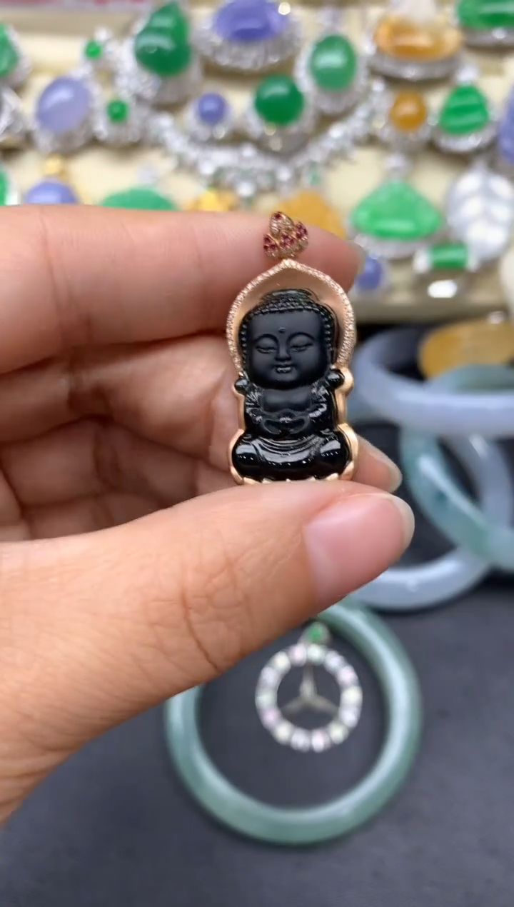 【闪购商品】翡翠颈饰18K金镶嵌511-中国好珍宝