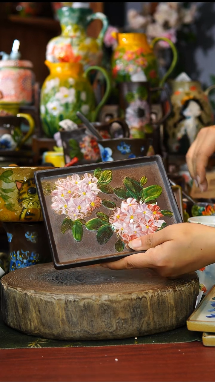 陶瓷178景德镇手工手绘釉下彩