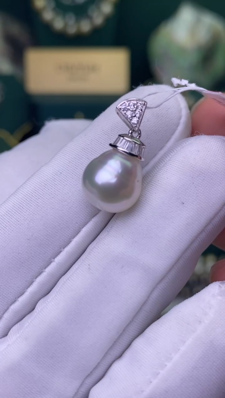 【闪购商品】海水珍珠颈饰银S925镶嵌10-11