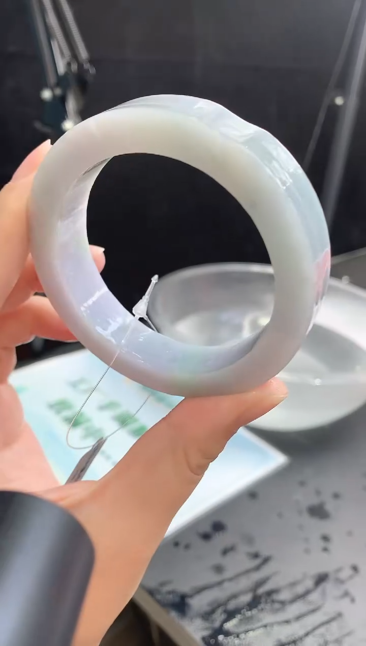 【闪购商品】定制翡翠手镯未镶嵌7 57-60正