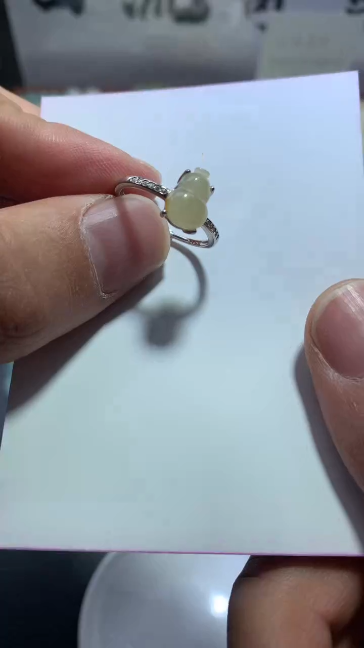 【闪购商品】翡翠戒指银S925镶嵌008回流货品/不退换