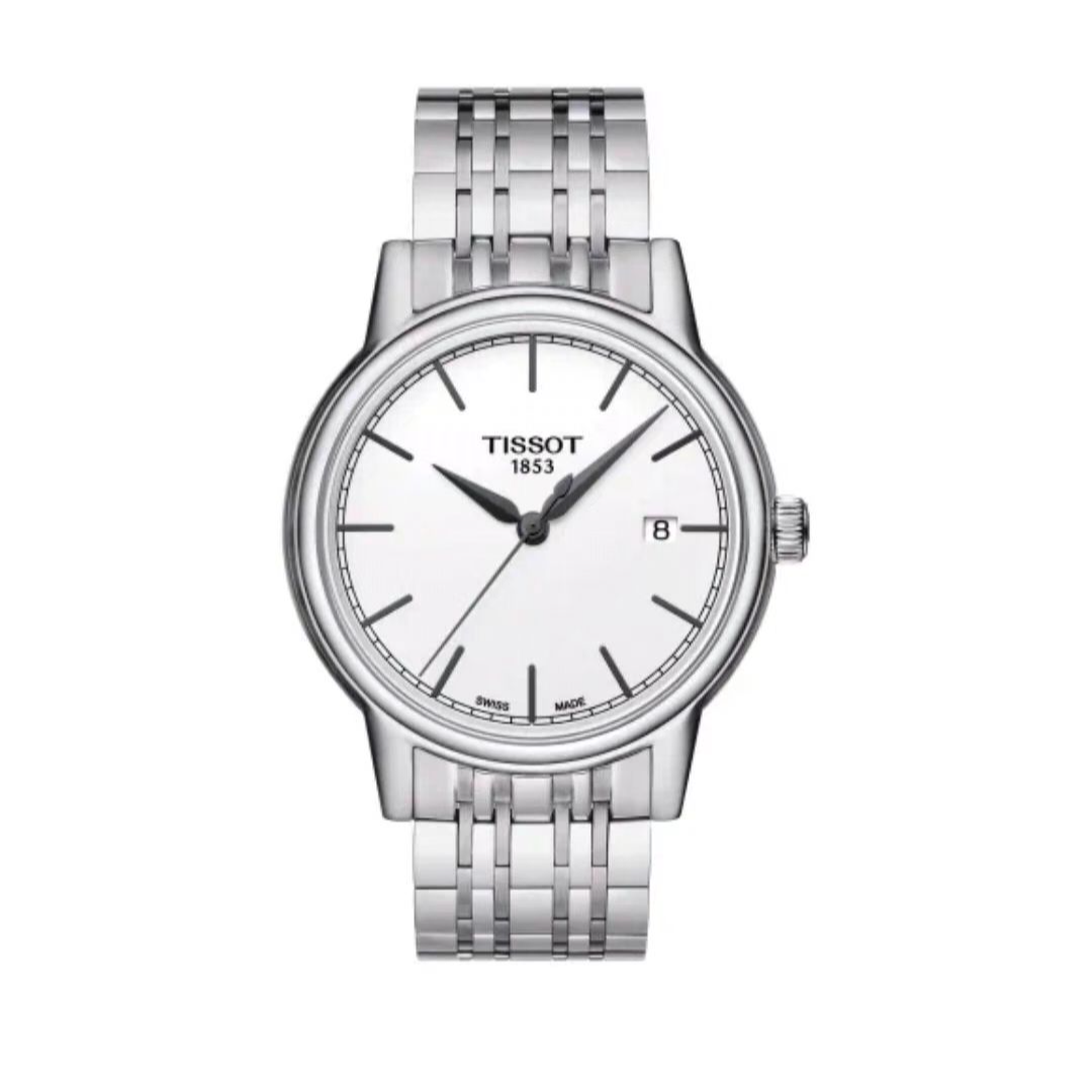 99新 Tissot/天梭 卡森系列石英男表白盘