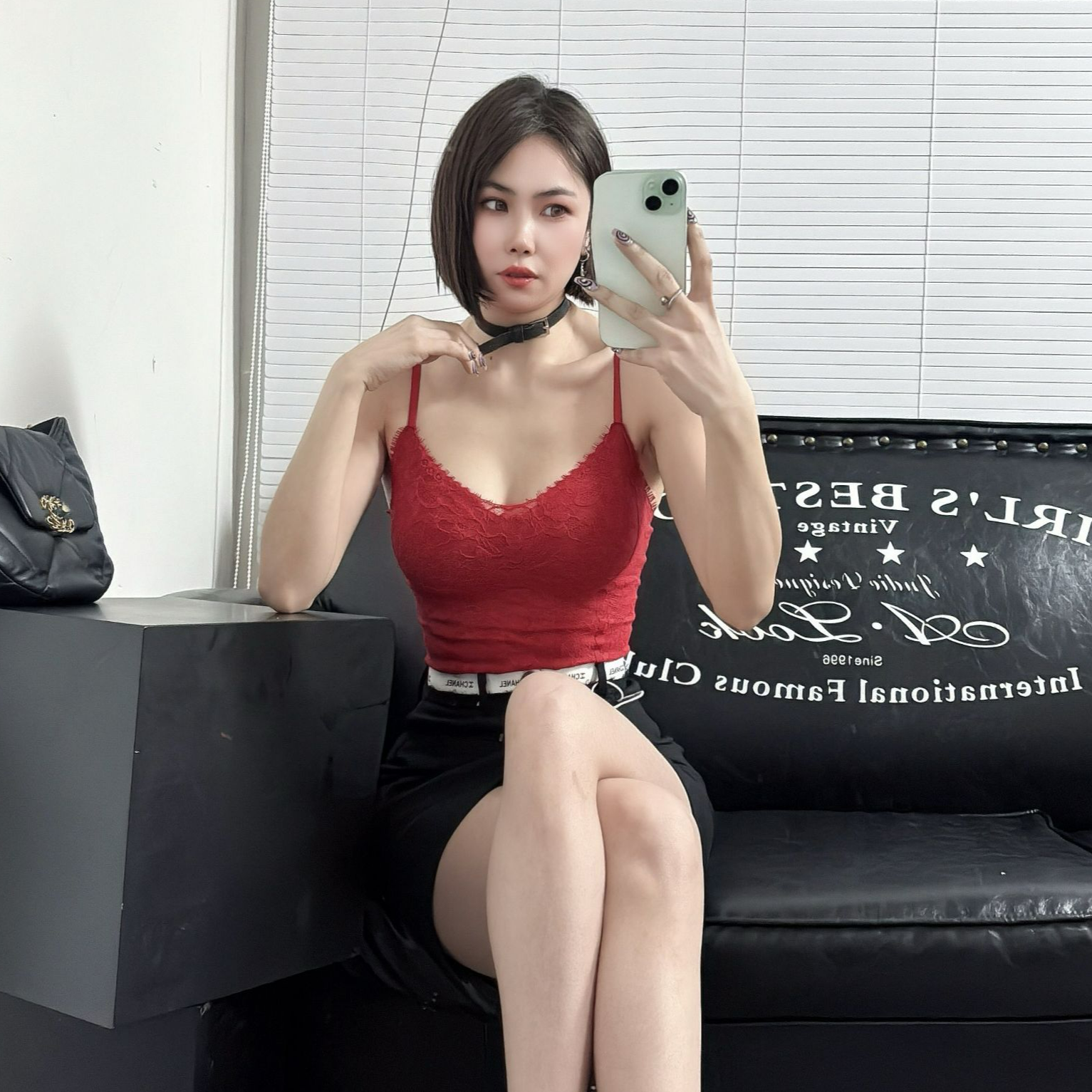 【宋昭瑶3】禁忌V领猎心蕾丝战衣鱼骨美背可拆卸杯内搭外穿抹胸上衣