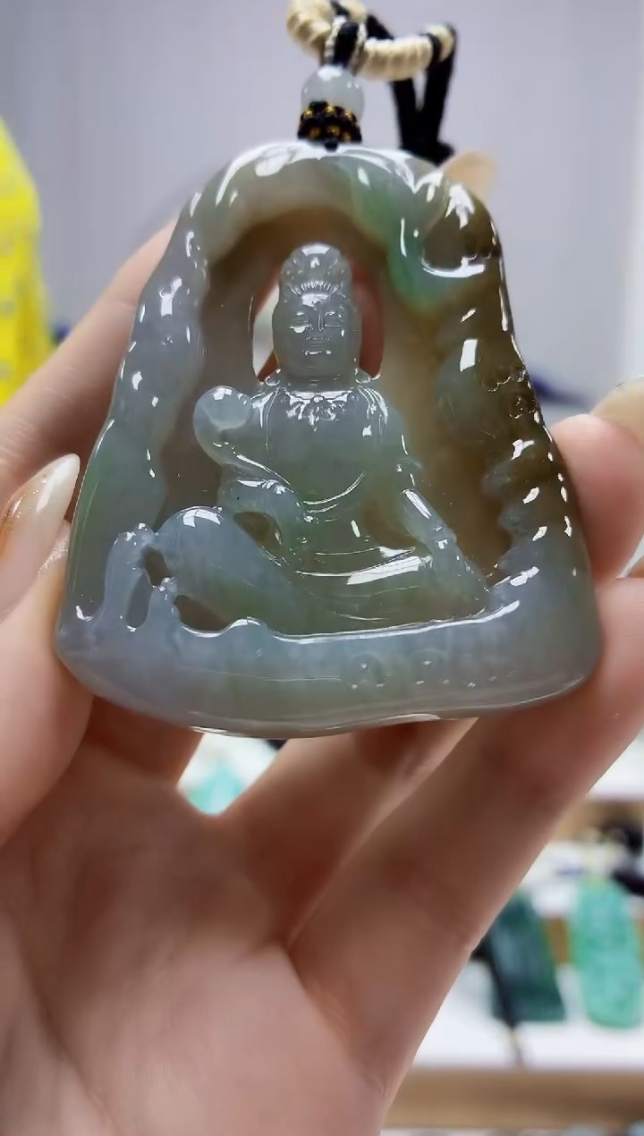 未镶嵌定制翡翠4898jw-毛货挂件184