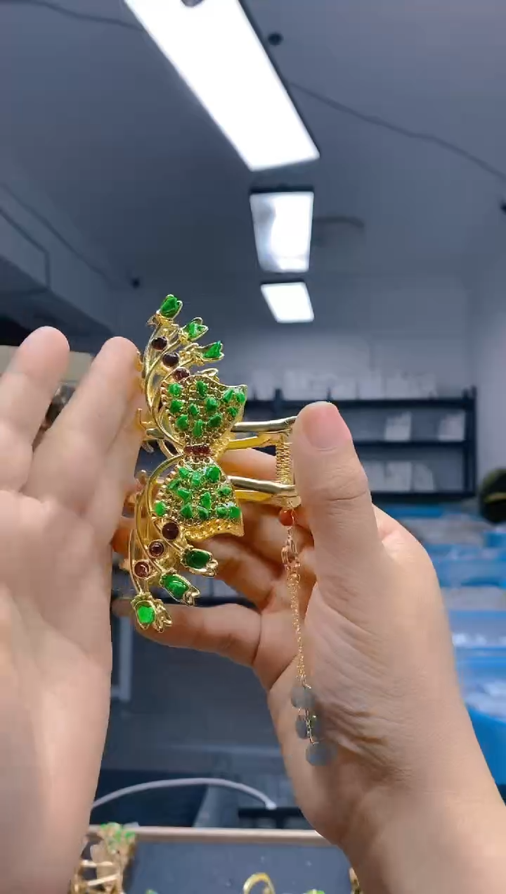 【闪购商品】翡翠耳饰合金288翡翠发簪