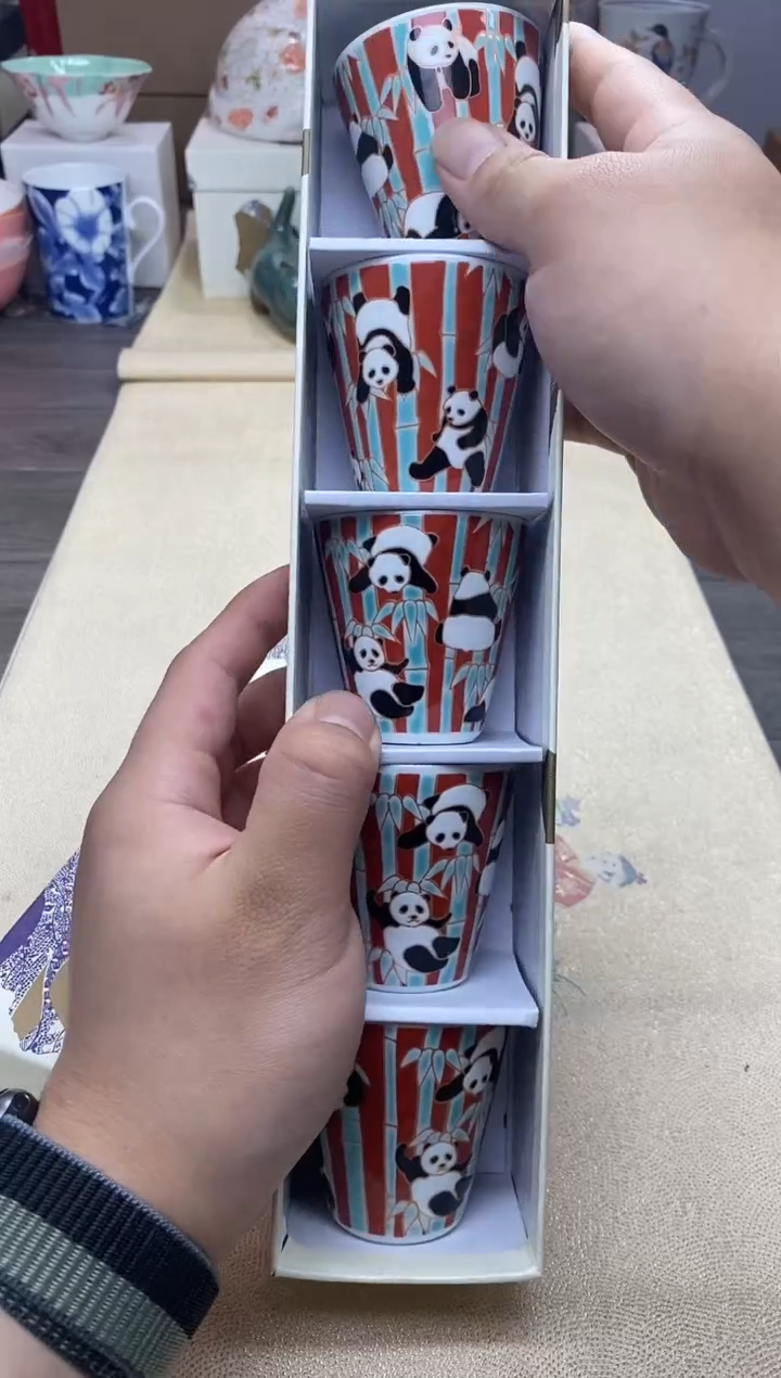 【闪购商品】茶具耐高温全品全新 （熊猫叮咚杯一盒 ）