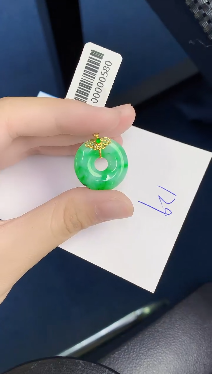 【闪购商品】翡翠18K金镶嵌颈饰000000000
