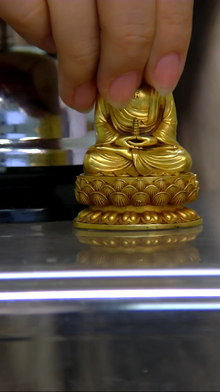 【闪购商品】紫铜鎏金，6分药师佛Y20426-Z