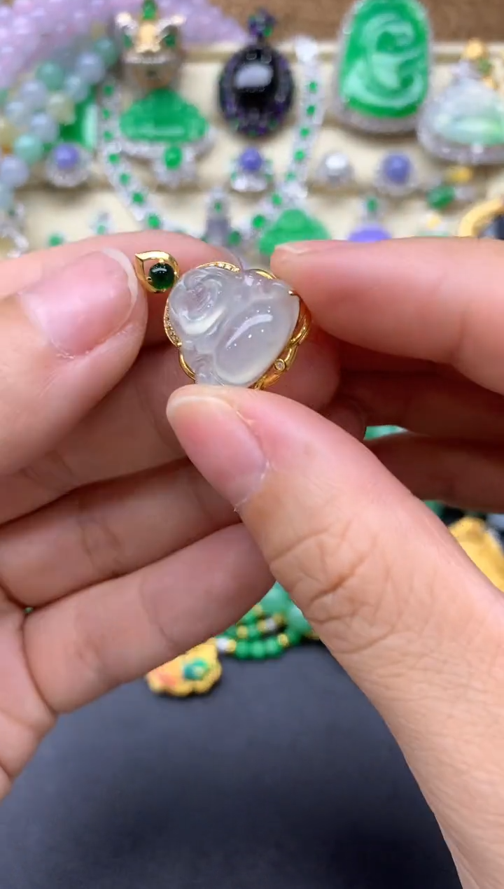 【闪购商品】翡翠颈饰18K金镶嵌331-中国好珍宝