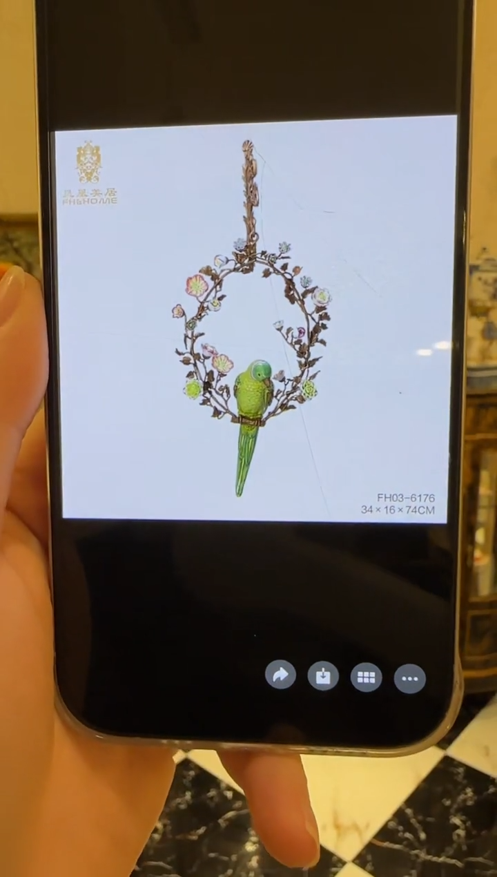 陶瓷凤凰美居鹦鹉壁挂