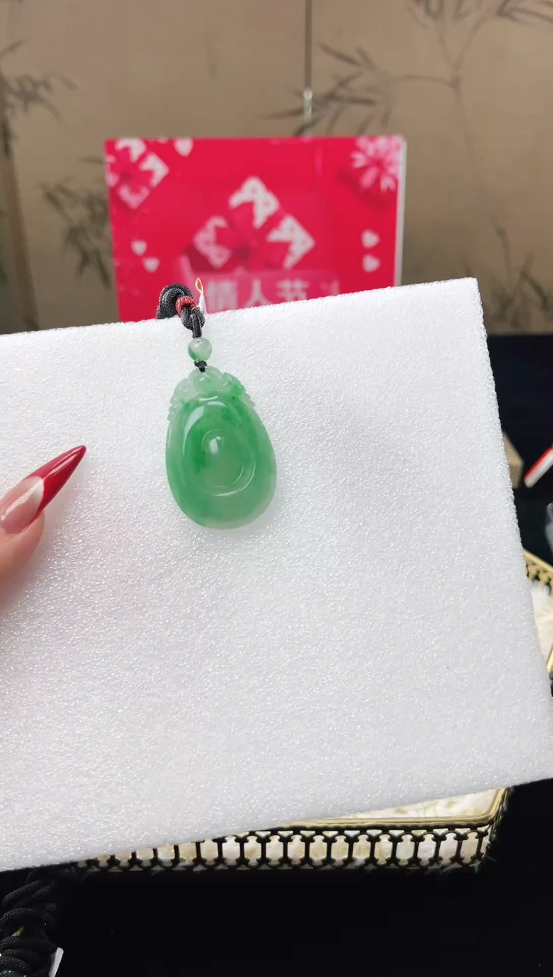 【闪购商品】石英质玉吊坠(不含链)未镶嵌天然非洲翠如意吊坠1-7