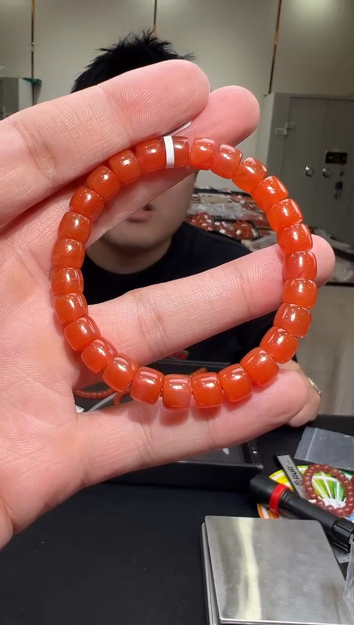 【闪购商品】南红玛瑙手链未镶嵌8mm/yz01662多样性发货