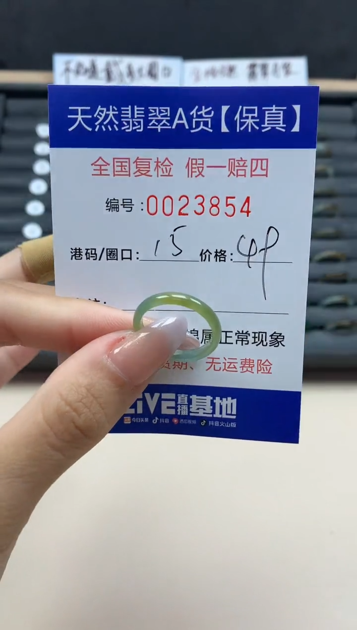 【闪购商品】翡翠戒指未镶嵌天然23854