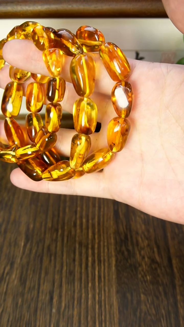 【闪购商品】琥珀手链未镶嵌虫珀多样性发其一