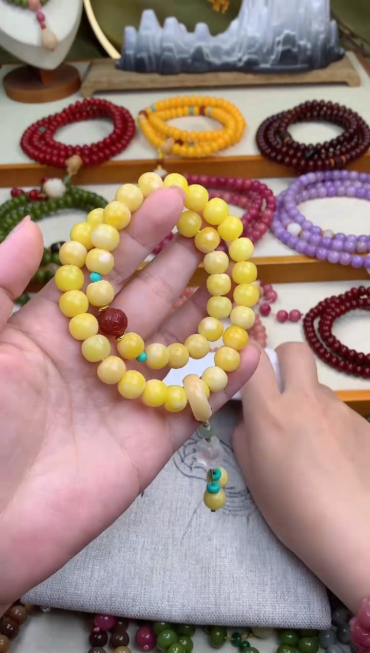 【闪购商品】白玉菩提手串黄菩提1