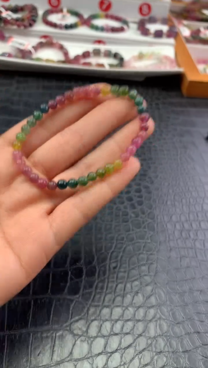 未镶嵌手串碧玺多样性发一条