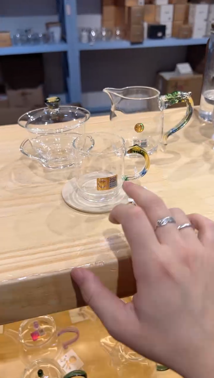 禾器-沁莲盖碗-迷翠+隆宇茶海-迷翠+隆杯-迷翠1+