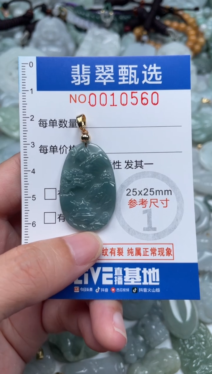 颈饰未镶嵌翡翠10560