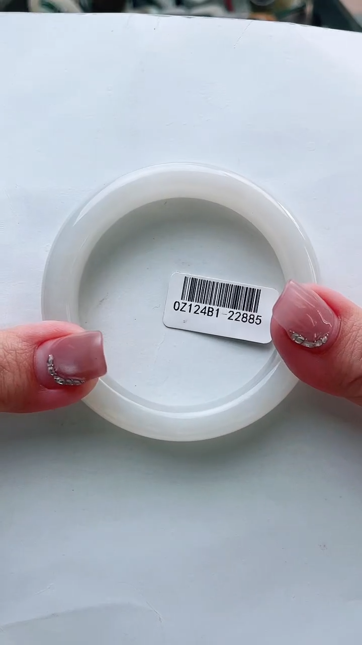 和田玉手镯未镶嵌55