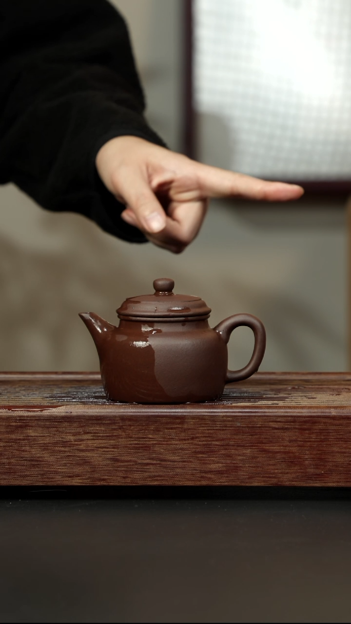 茶壶紫砂老紫泥 剑流德钟