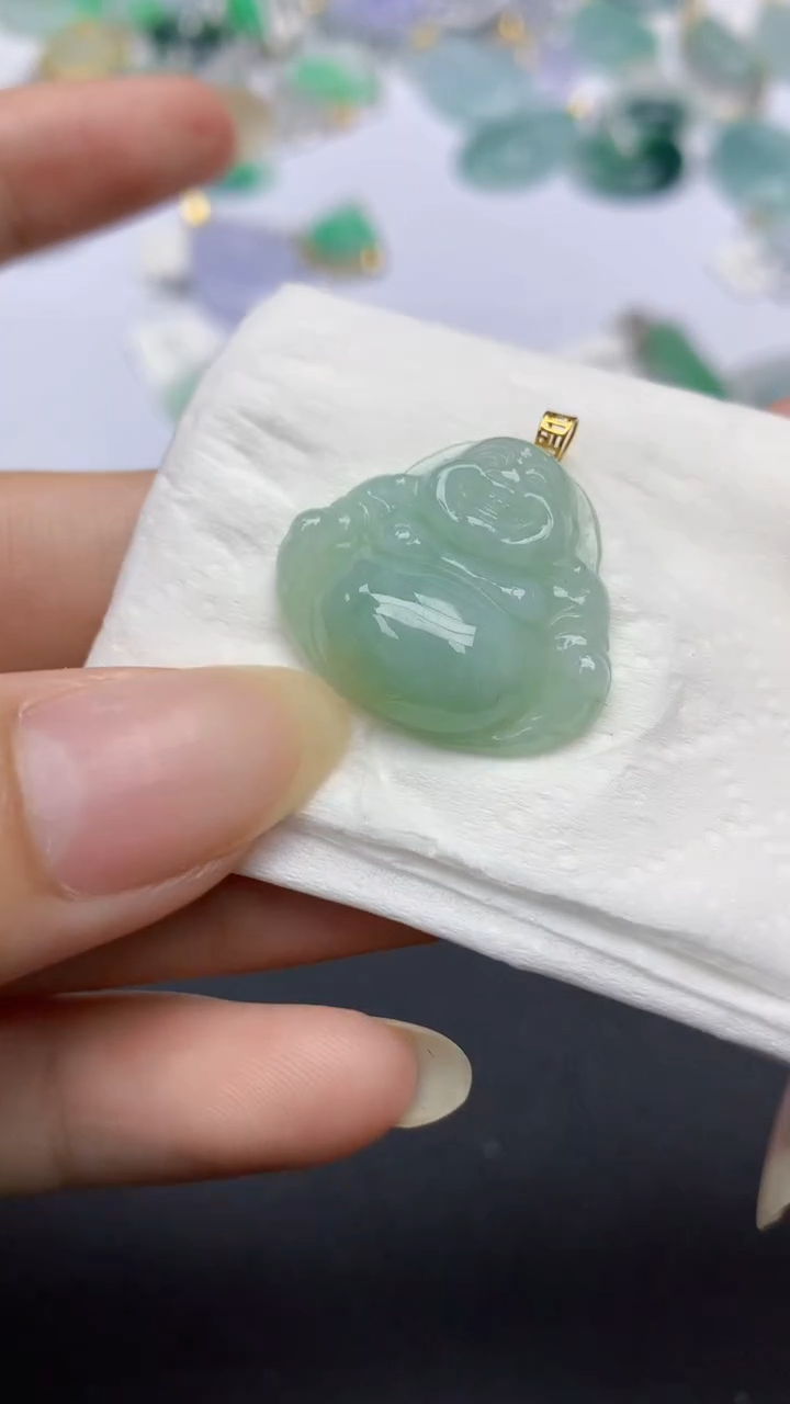 颈饰未镶嵌翡翠天然缅甸a货翡翠百元以上9元证书费自理