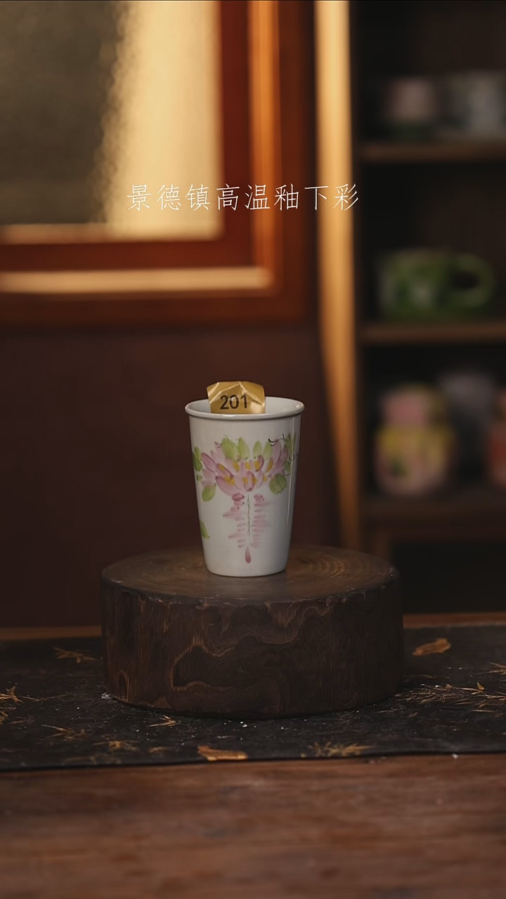 陶瓷景德镇高温釉下手绘陶瓷@L201@
