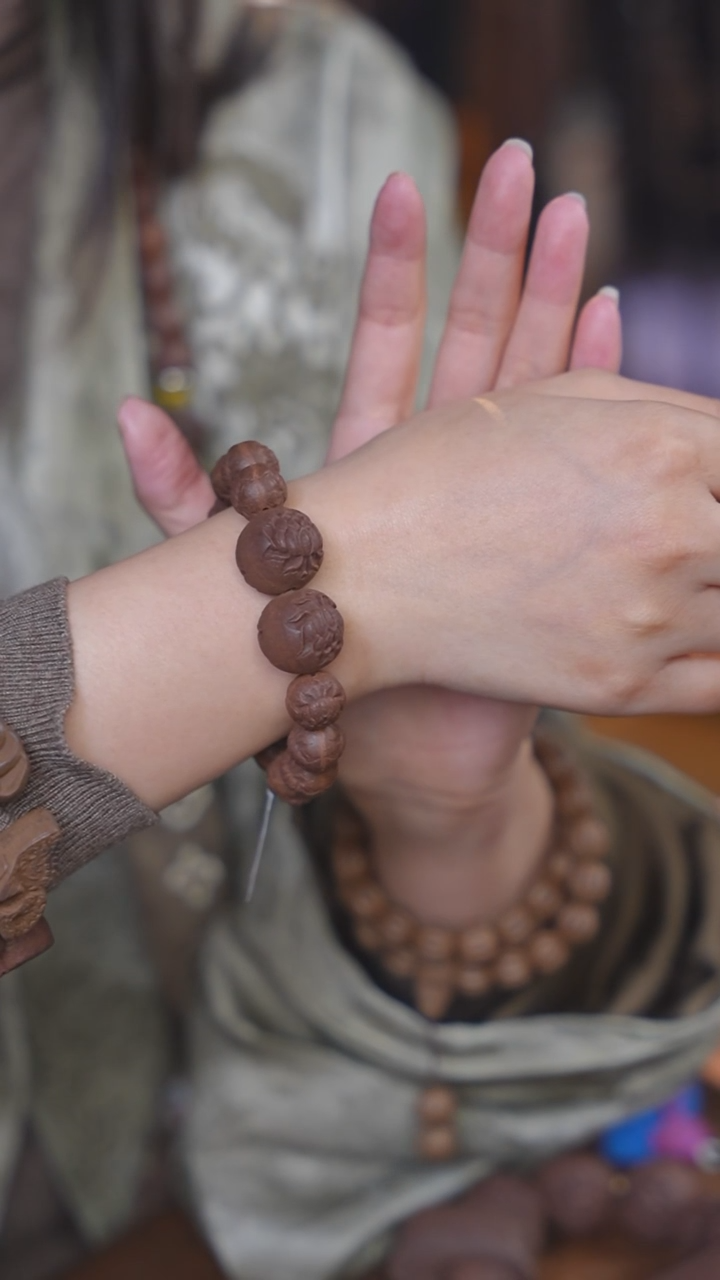 【闪购商品】泥塑龙涎念慈并蒂莲花单圈款式