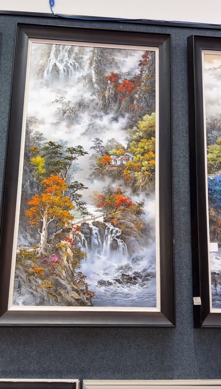 【闪购商品】油画36号 80*180 山水-手绘油画