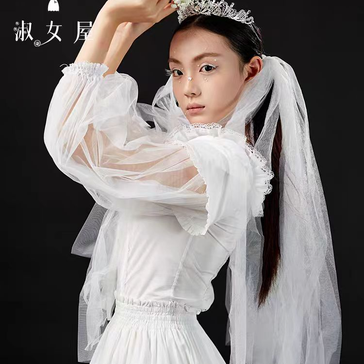 淑女屋官方旗舰店茶花发带