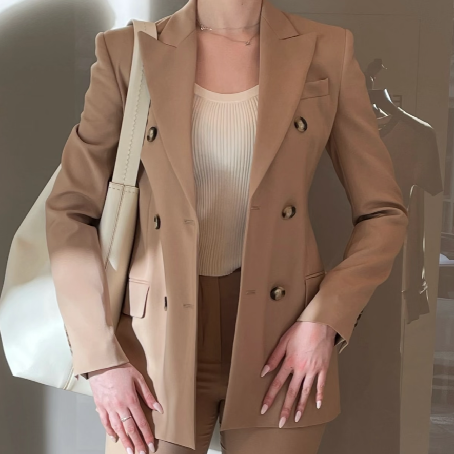 全新未使用  Sportmax SP/双排扣弹力西装外套/IT-44码