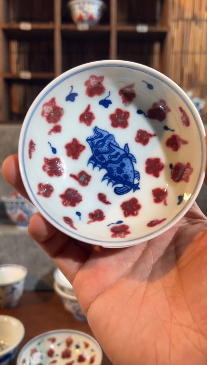 【闪购商品】883天禄言瓷手绘茶器天花板