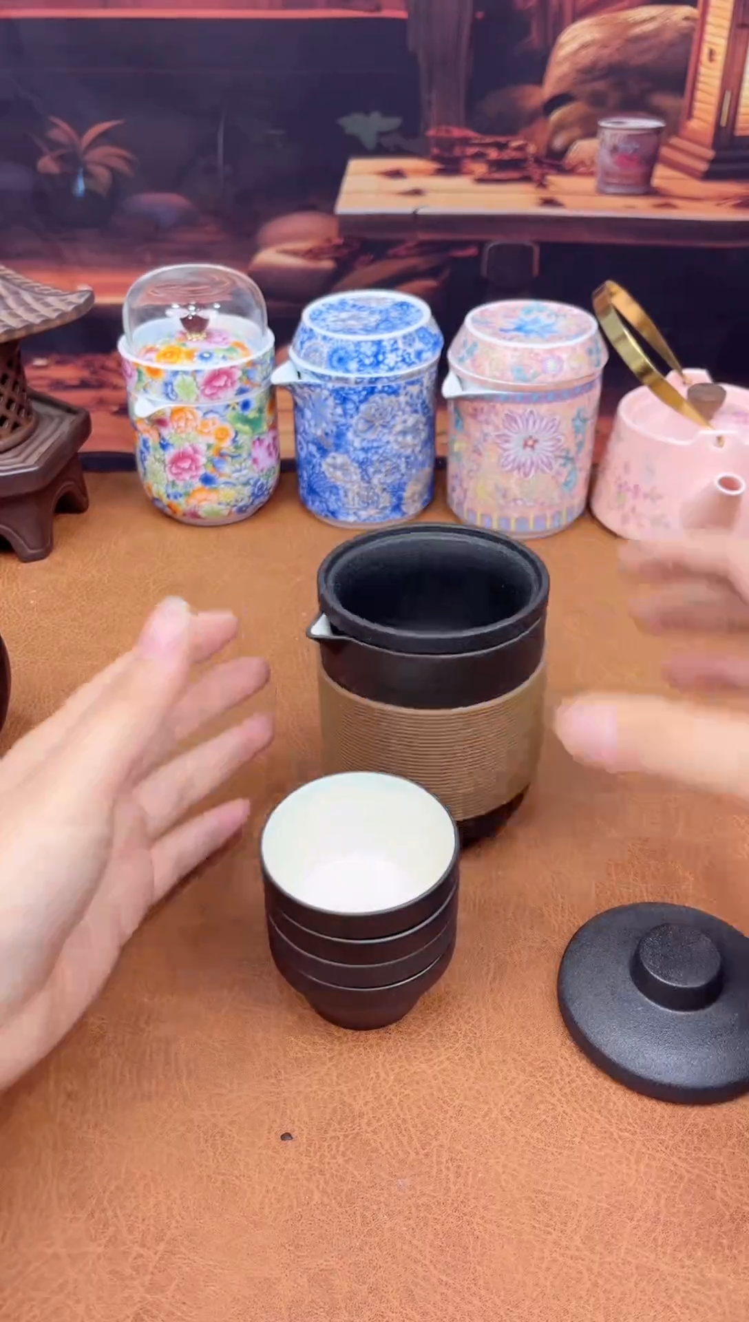 【闪购商品】陶瓷茶具摆件茶叶罐