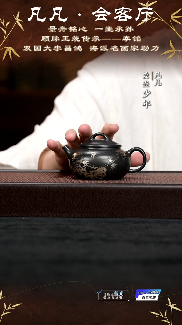 茶壶紫砂凡凡会客厅 紫砂壶11 祥韵石黄