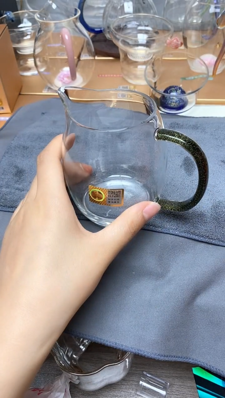 禾器澄然茶海黑金色无原盒