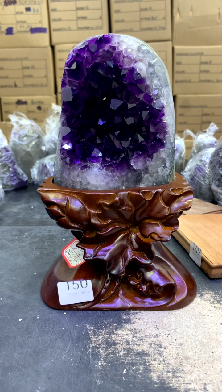 【闪购商品】水晶摆件未镶嵌天然紫水晶摆件150