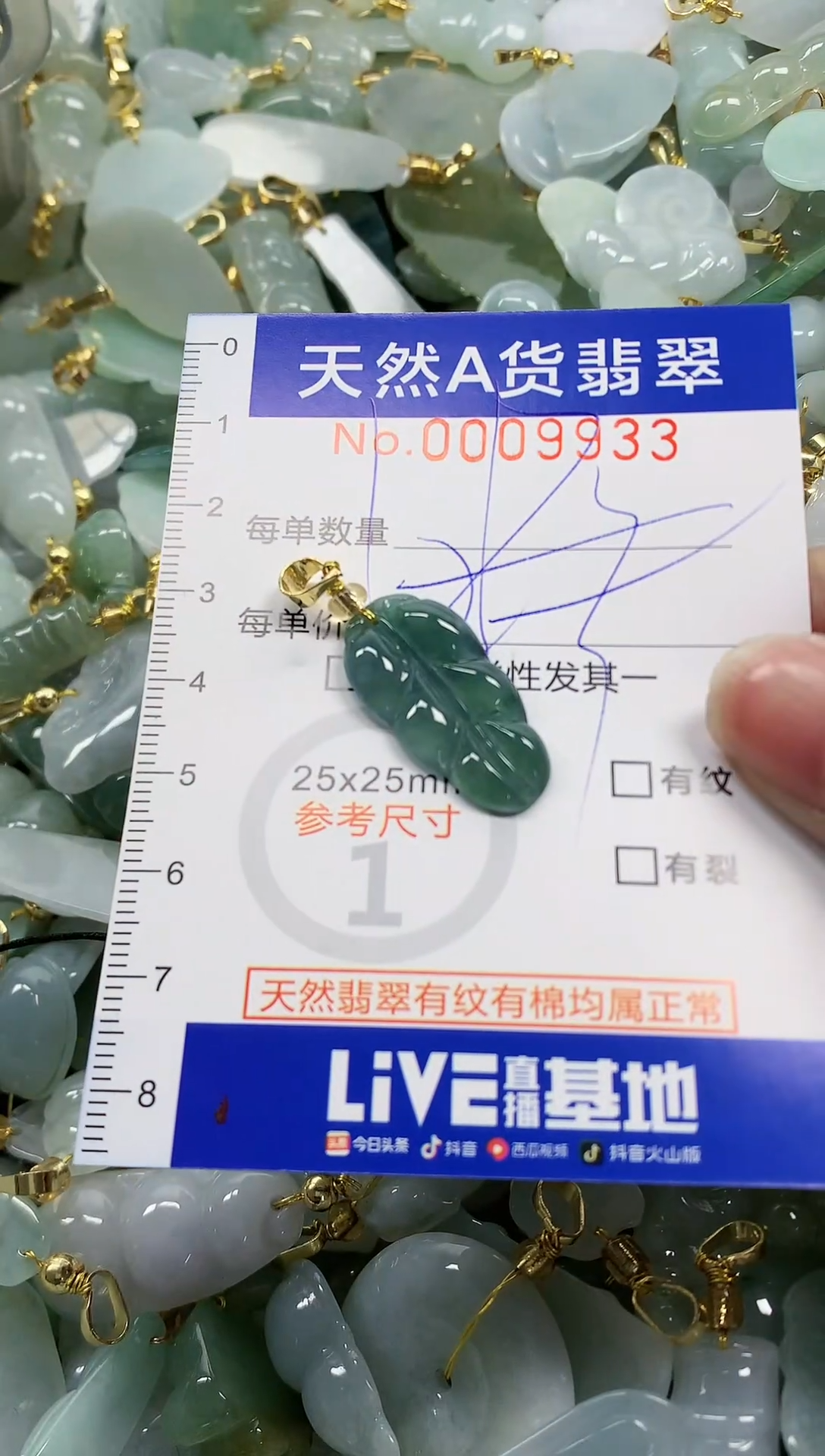 颈饰未镶嵌翡翠纯天然a货翡翠