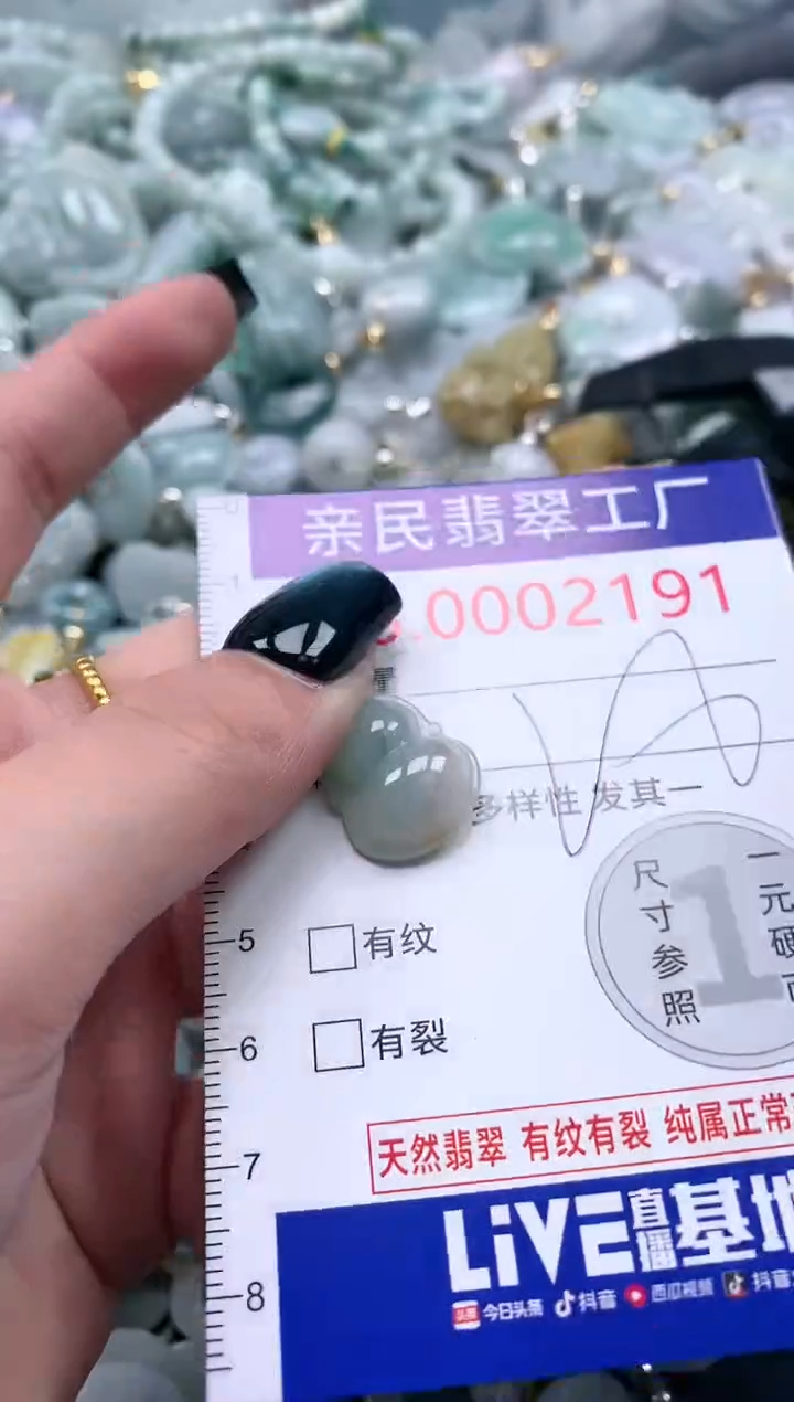 翡翠未镶嵌吊坠(不含链)2191