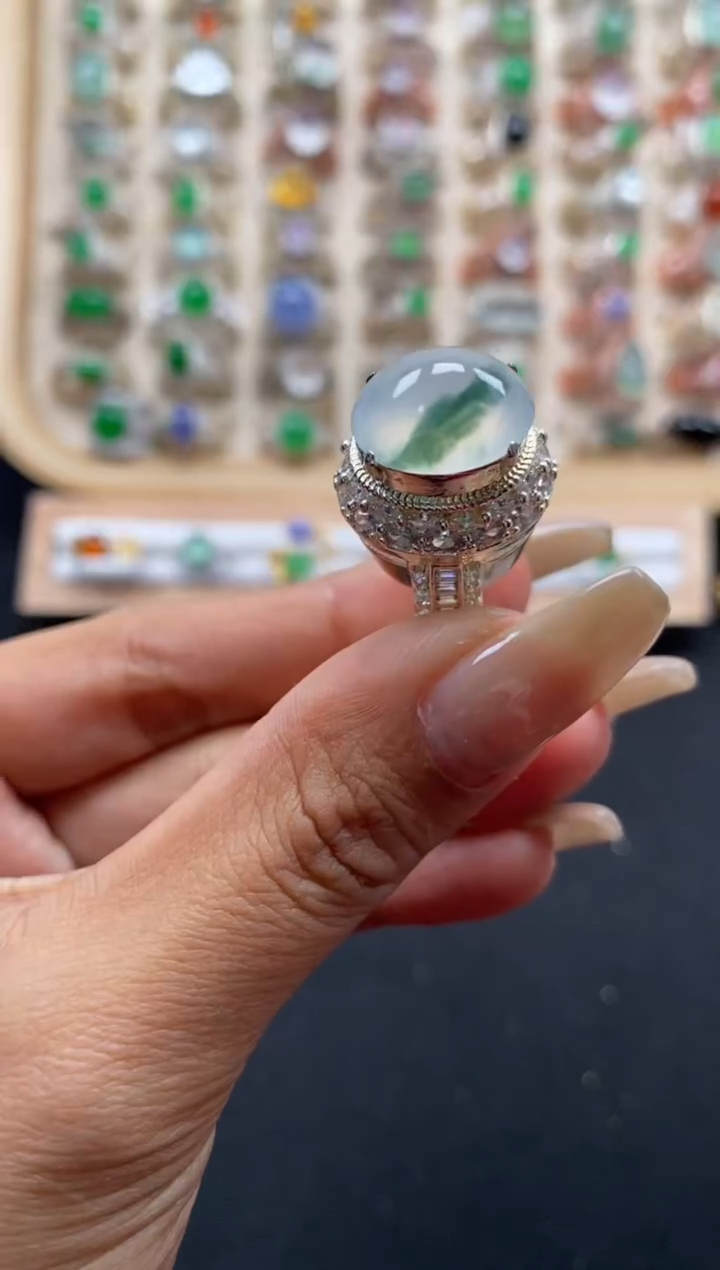 未镶嵌戒指翡翠缅甸天然a货翡翠