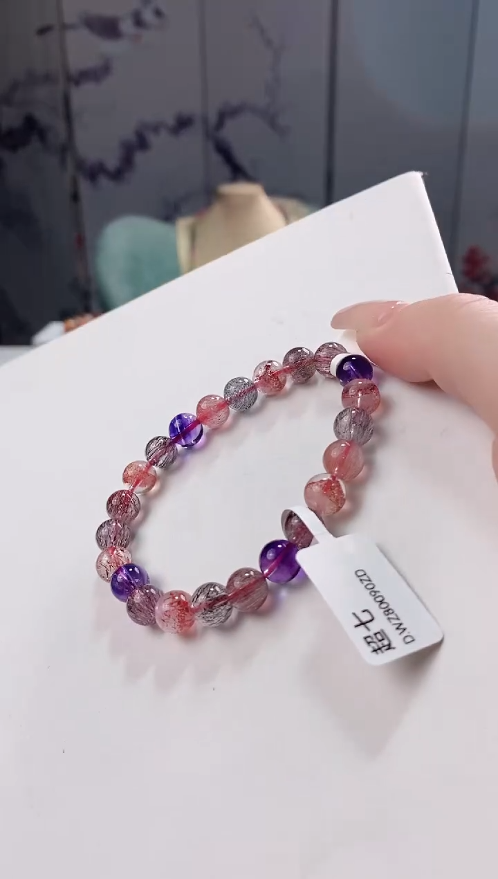 【闪购商品】水晶超七单圈8*未镶嵌多人多样性发其一