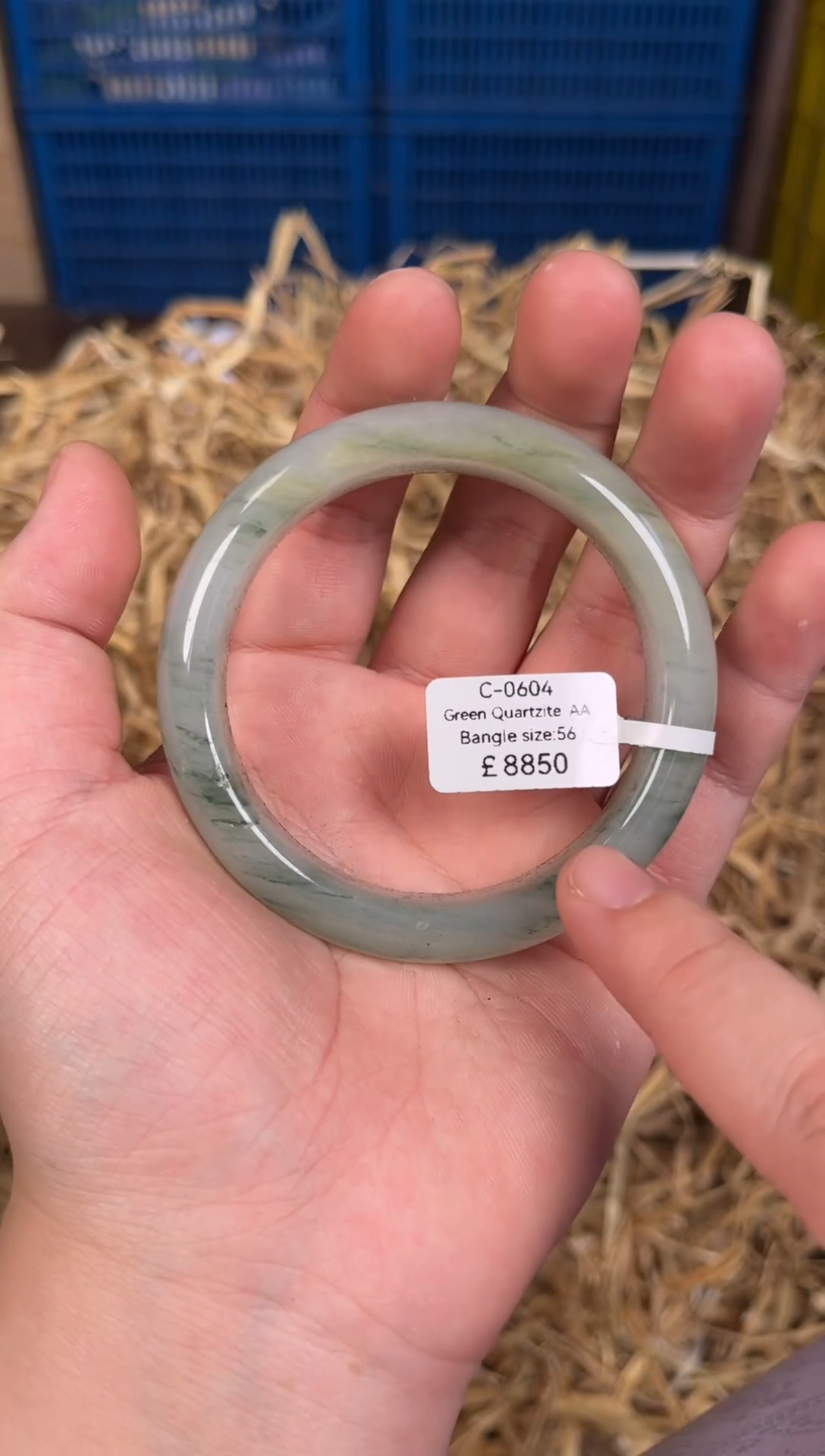 未镶嵌手镯石英质玉C0604