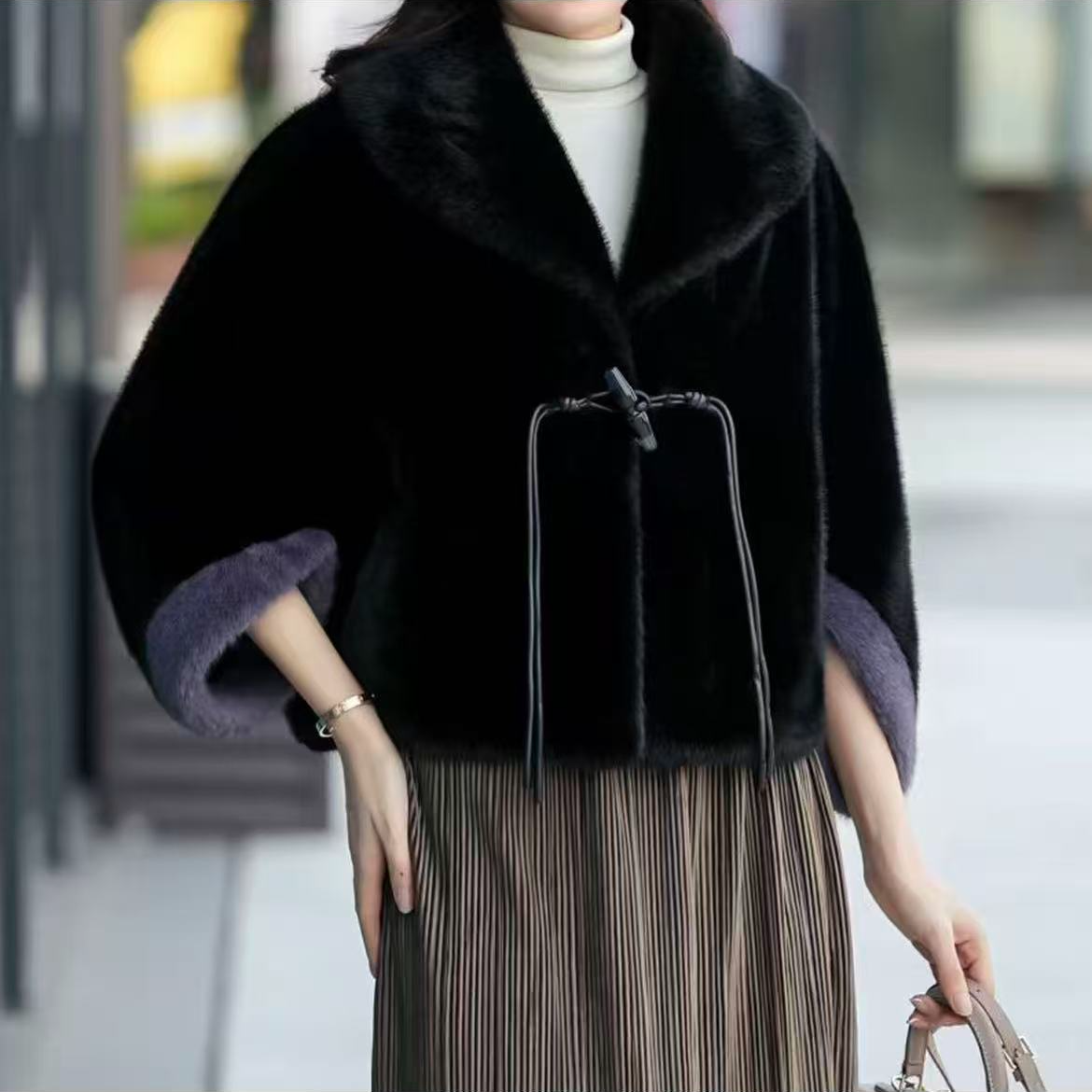 a003时尚女生秋冬款百搭外套