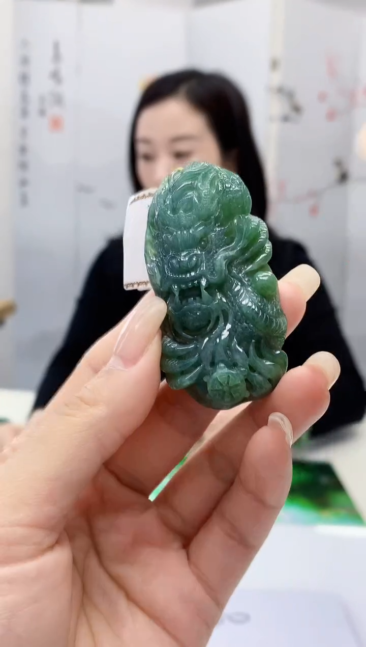 【闪购商品】定制翡翠未镶嵌4852lr-毛货挂件13
