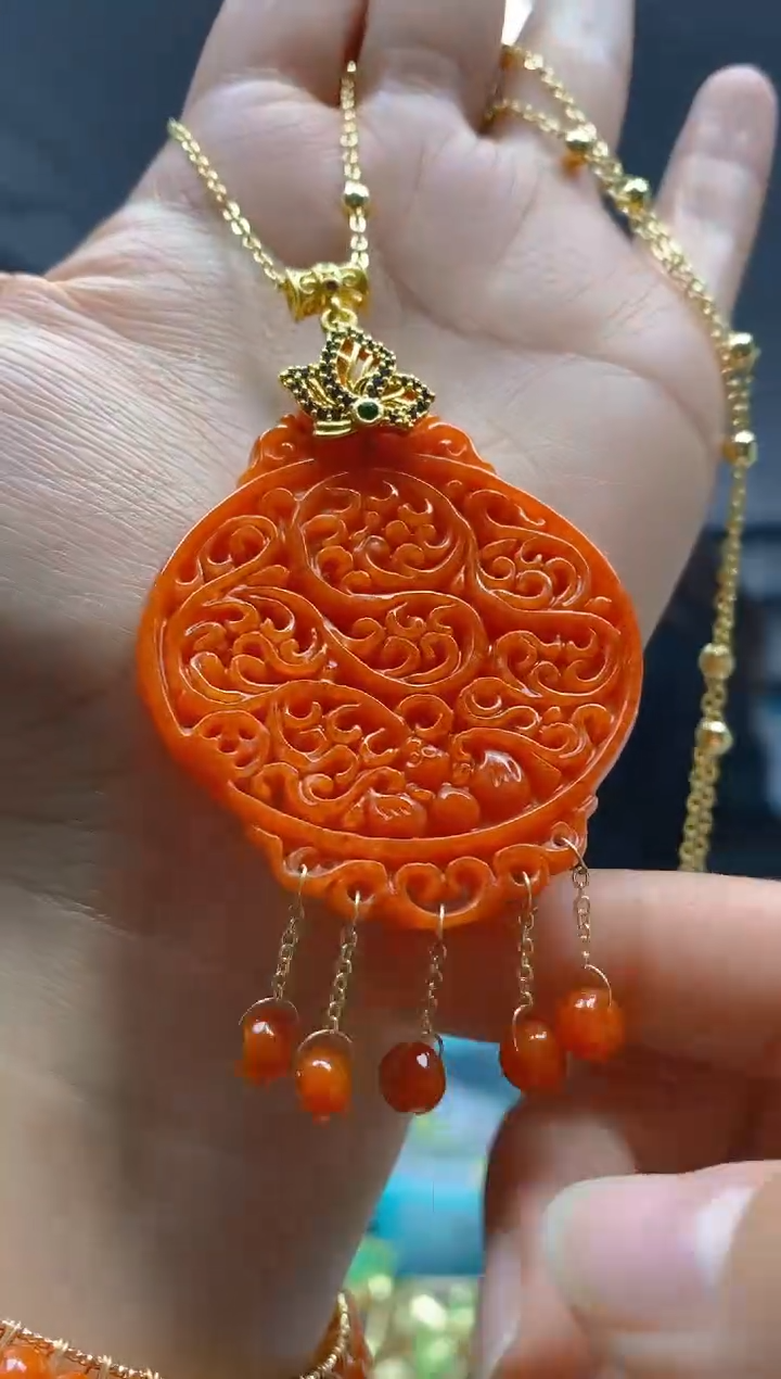 【闪购商品】翡翠耳饰合金0166翡翠锁骨链