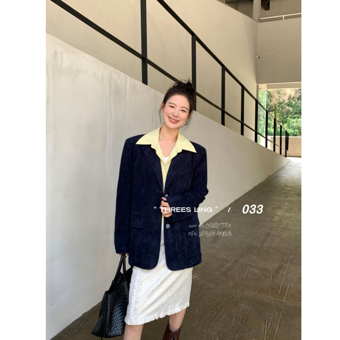 鑫燃KIKI 90白鸭绒韩版百搭高级感羽绒假两件外套 D413 033
