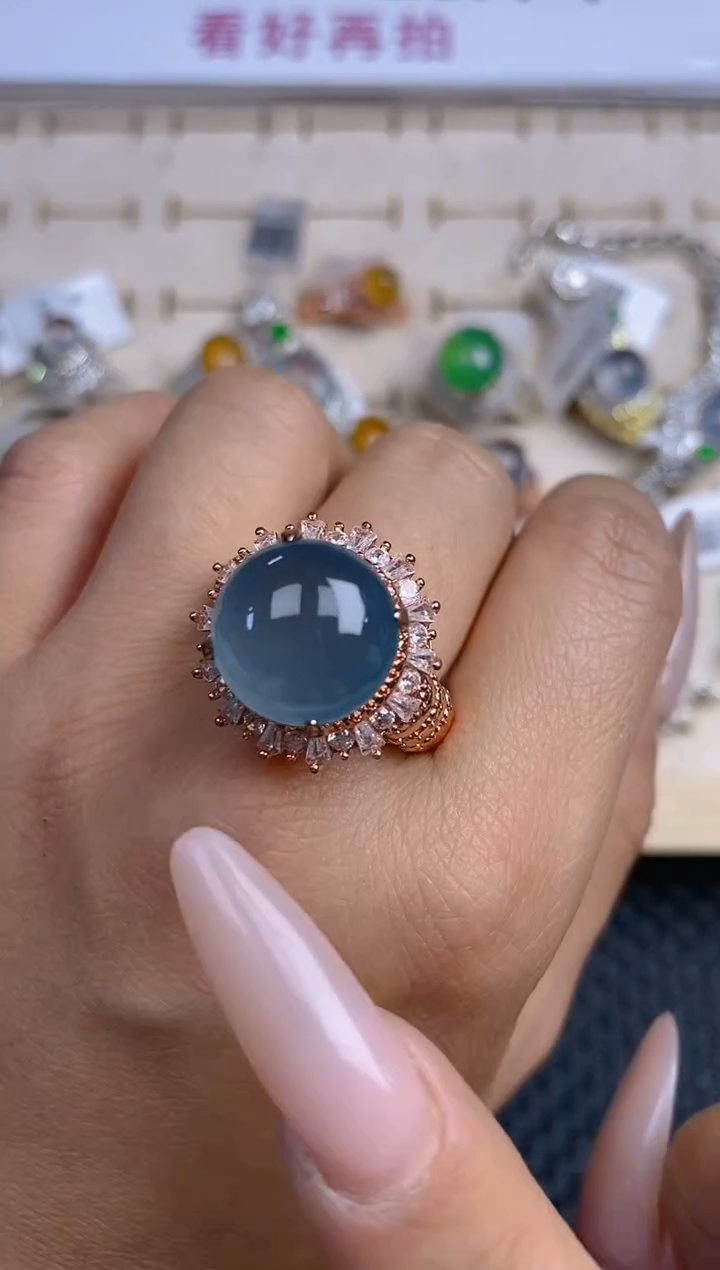 【闪购商品】定制翡翠未镶嵌天然翡翠蛋面137