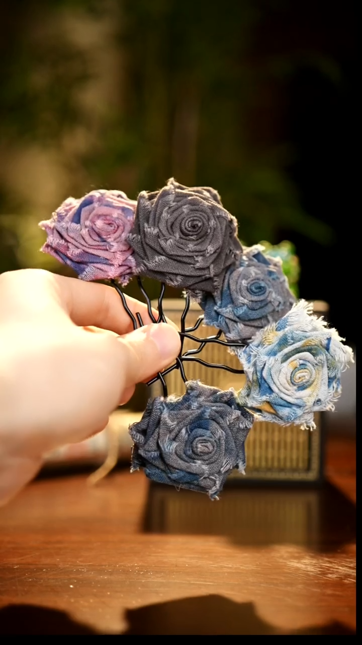 刺绣旅行首饰盒和蜡染花花Q9703