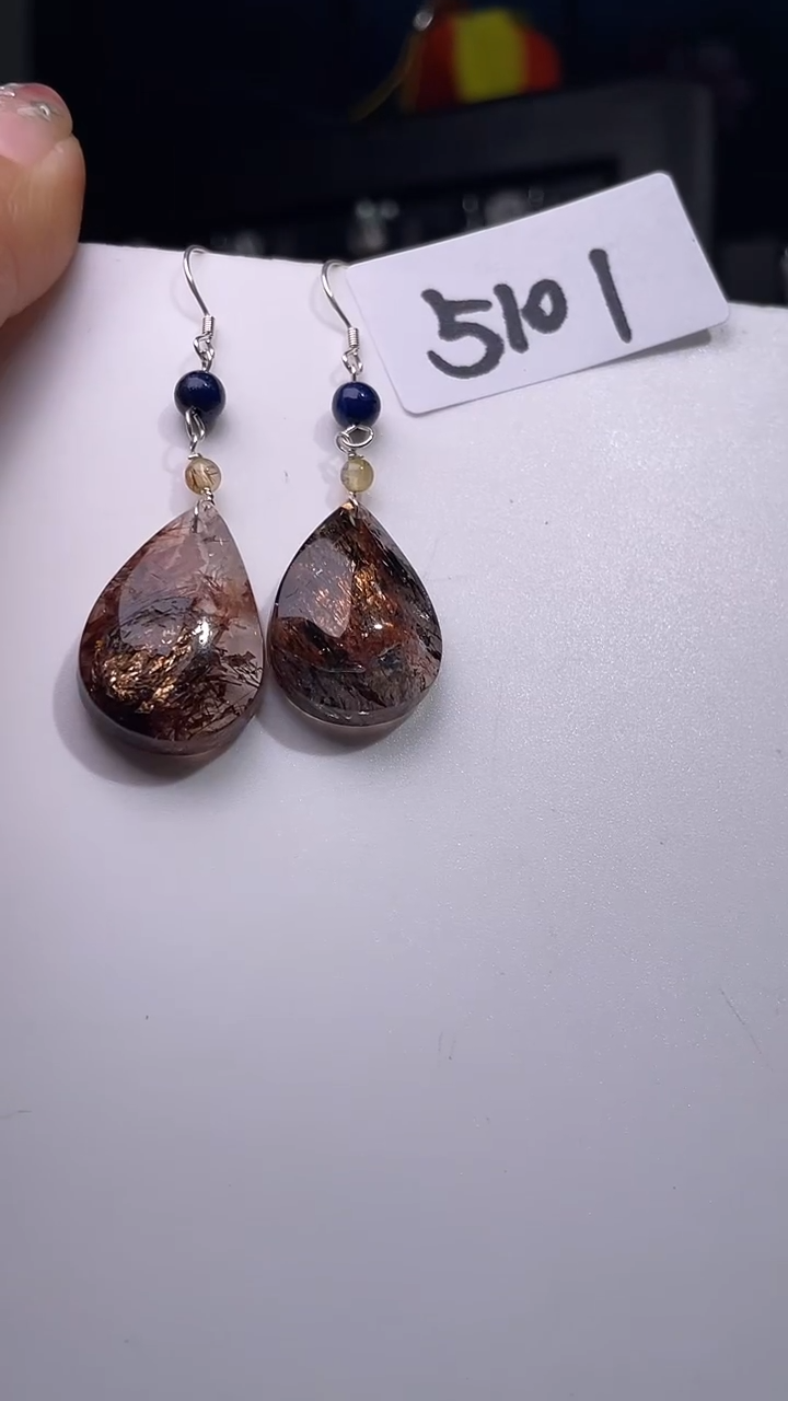 未镶嵌耳饰发晶喜欢拍