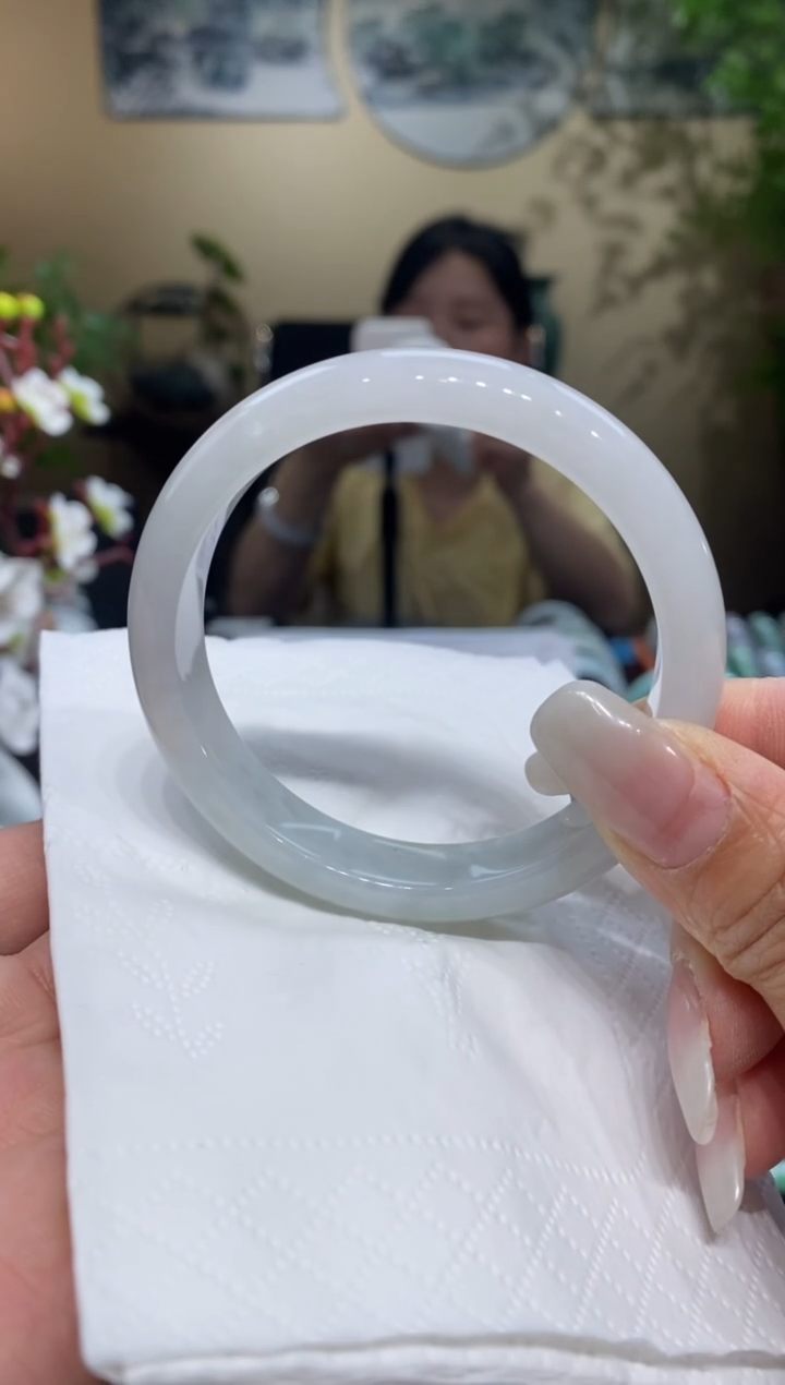 翡翠手镯未镶嵌翡翠55-56